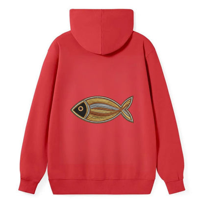Ichthys - Classic Pullover Hoodie - Red