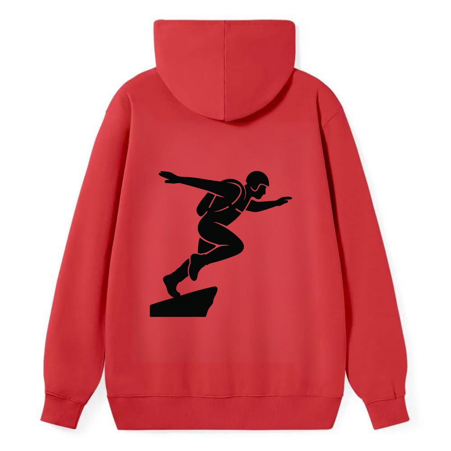 Base jumper launching off - Classic Pullover Hoodie - Red