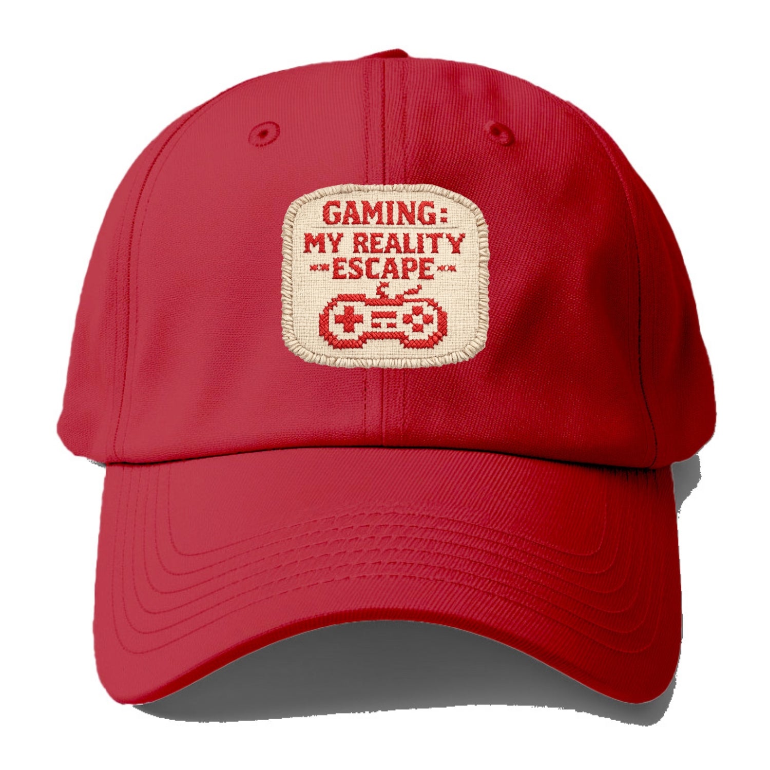 GAMING: MY REALITY ESCAPE - red game escape - red - gaming reality escape - Baseball Cap - Red
