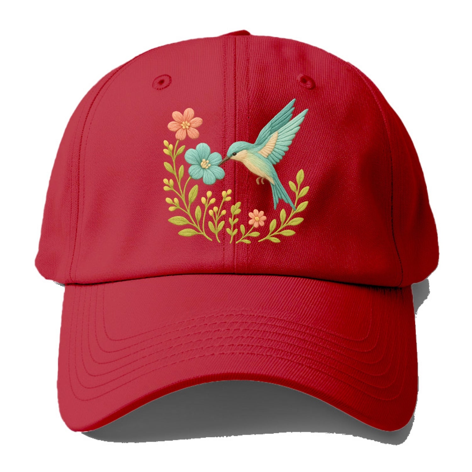 Mint Bee-Eater - Baseball Cap - Red