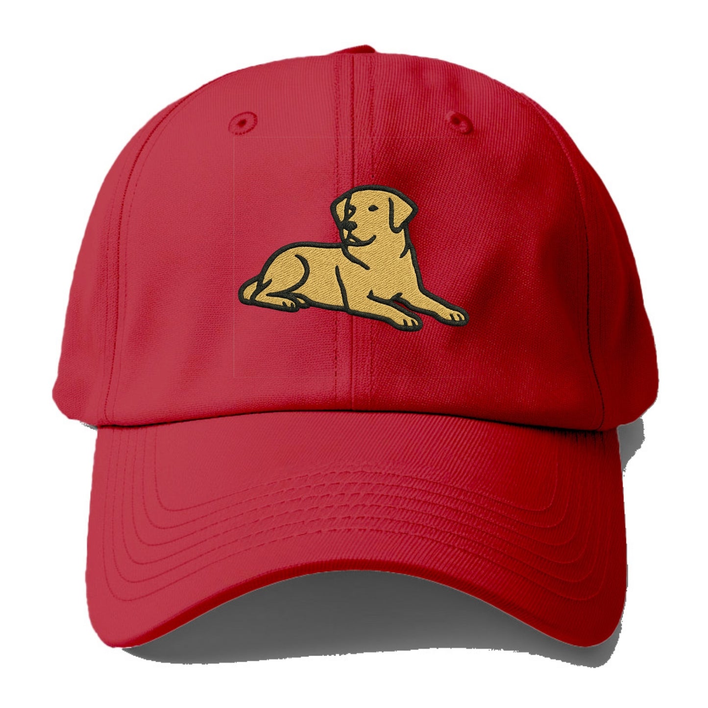 Labrador Retriever - Yellow lab relaxed Baseball Cap - Red