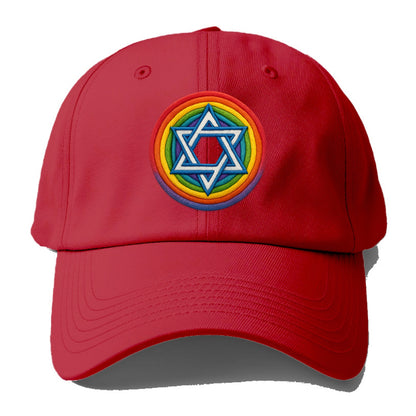 Star of David  - Baseball Cap - Red
