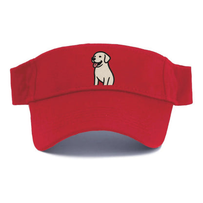 Labrador - Happy panting expression - Visor - Red