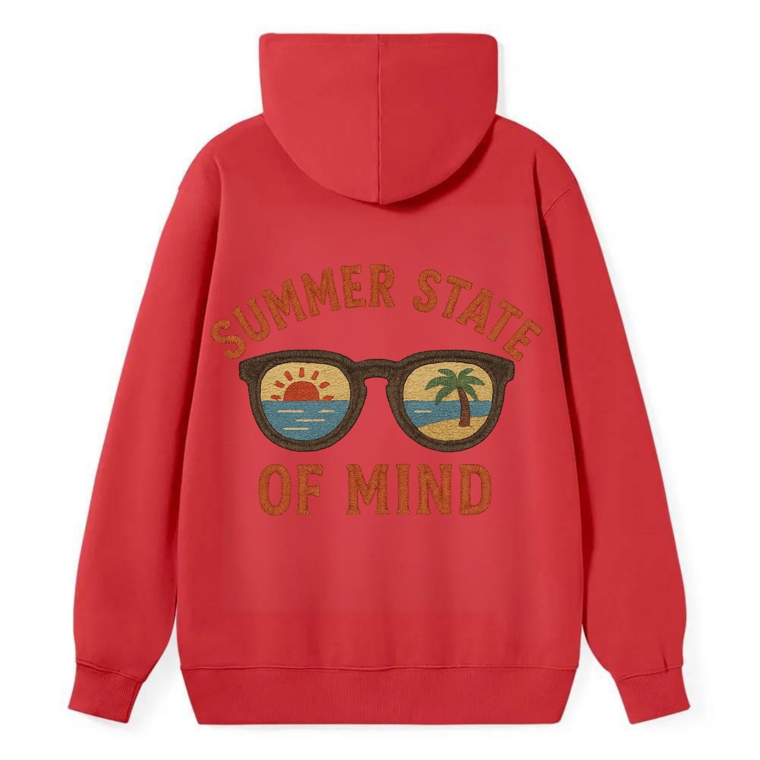 Summer State Of Mind  - Classic Pullover Hoodie - Red