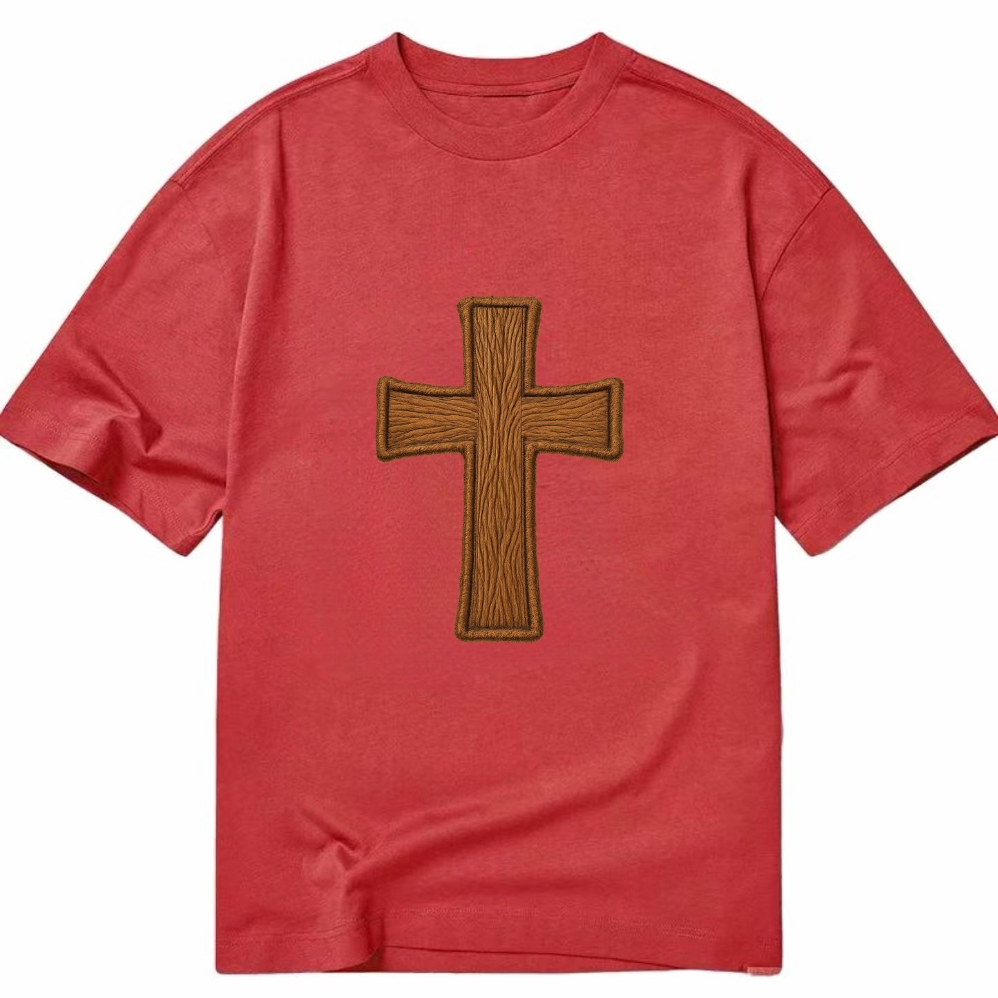 Carved Cross  - Classic T-shirt - Red