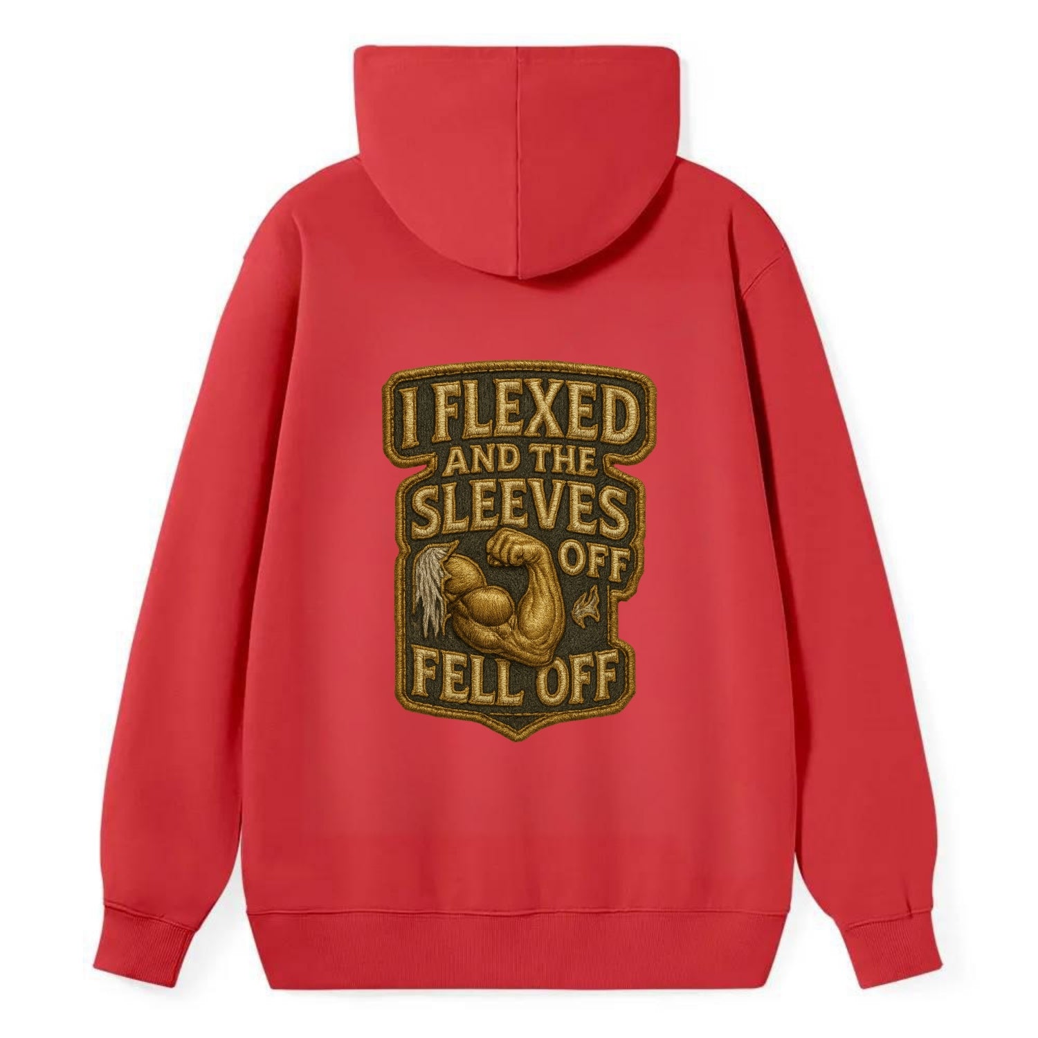I Flexed and The Sleeves Fell Off  - Classic Pullover Hoodie - Red