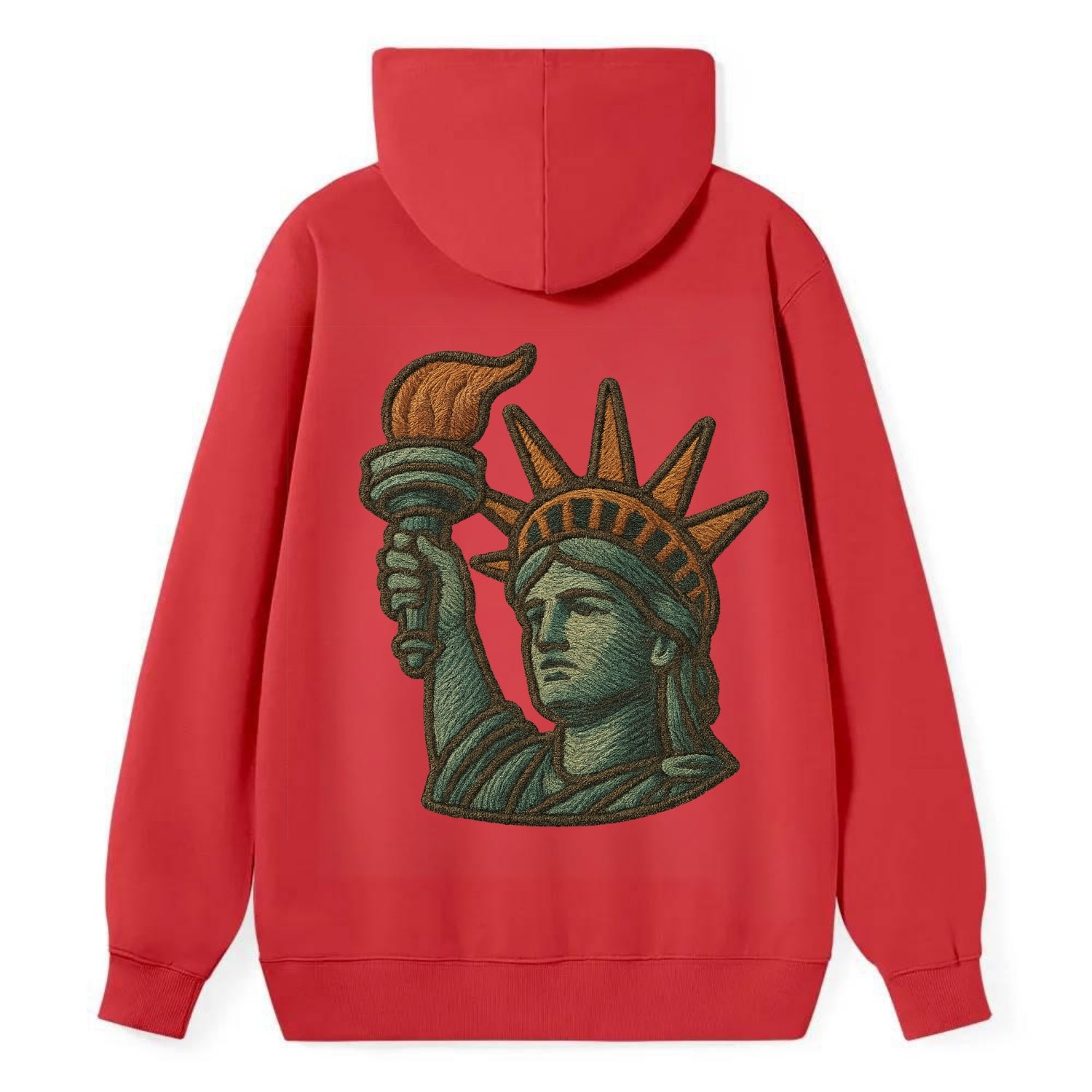 Statue of Liberty  - Classic Pullover Hoodie - Red