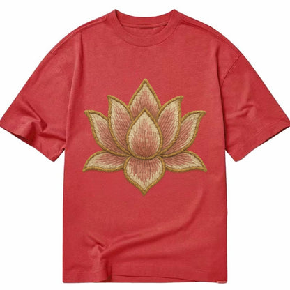 Lotus Flower - Classic T-shirt - Red