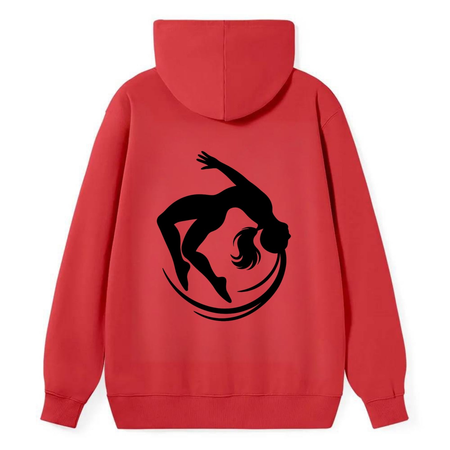 Gymnast mid-backflip rotation - Classic Pullover Hoodie - Red
