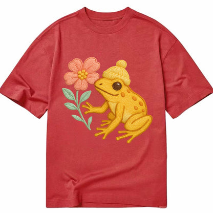 Yellow Dart Frog - Classic T-shirt - Red