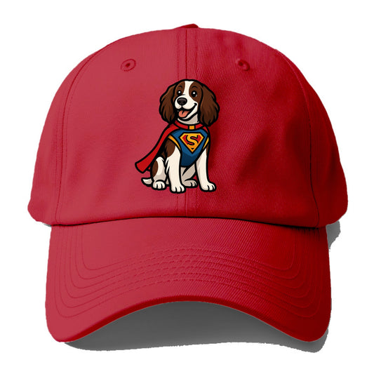 Springer Spaniel Friendly Hero  - Baseball Cap - Red