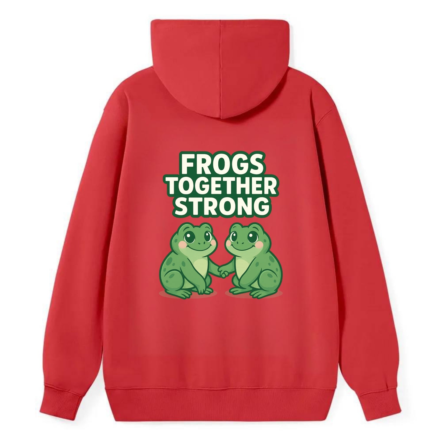 Frogs Together Strong 2 - Classic Pullover Hoodie - Red