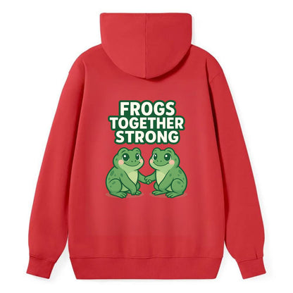 Frogs Together Strong 2 - Classic Pullover Hoodie - Red