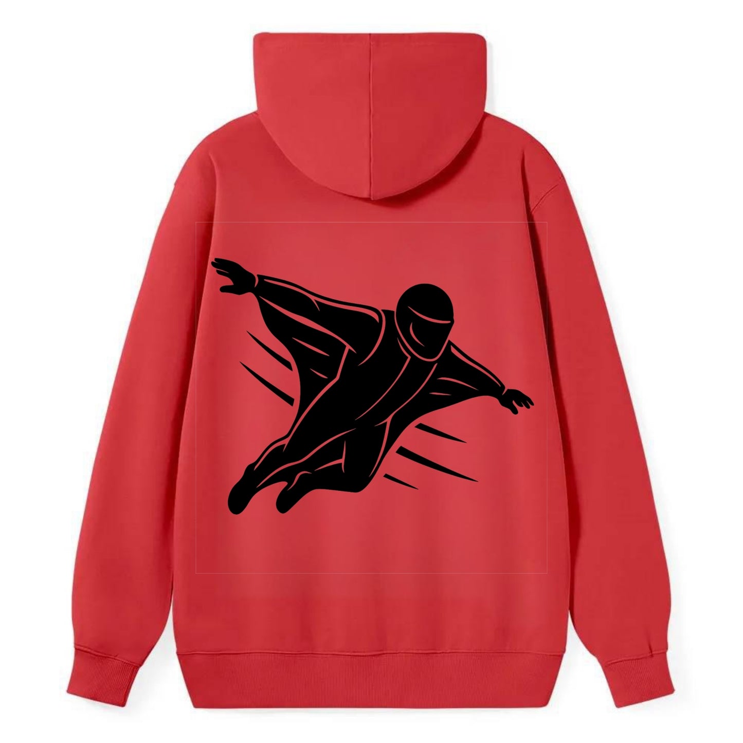 Wingsuit flyer gliding - Classic Pullover Hoodie - Red
