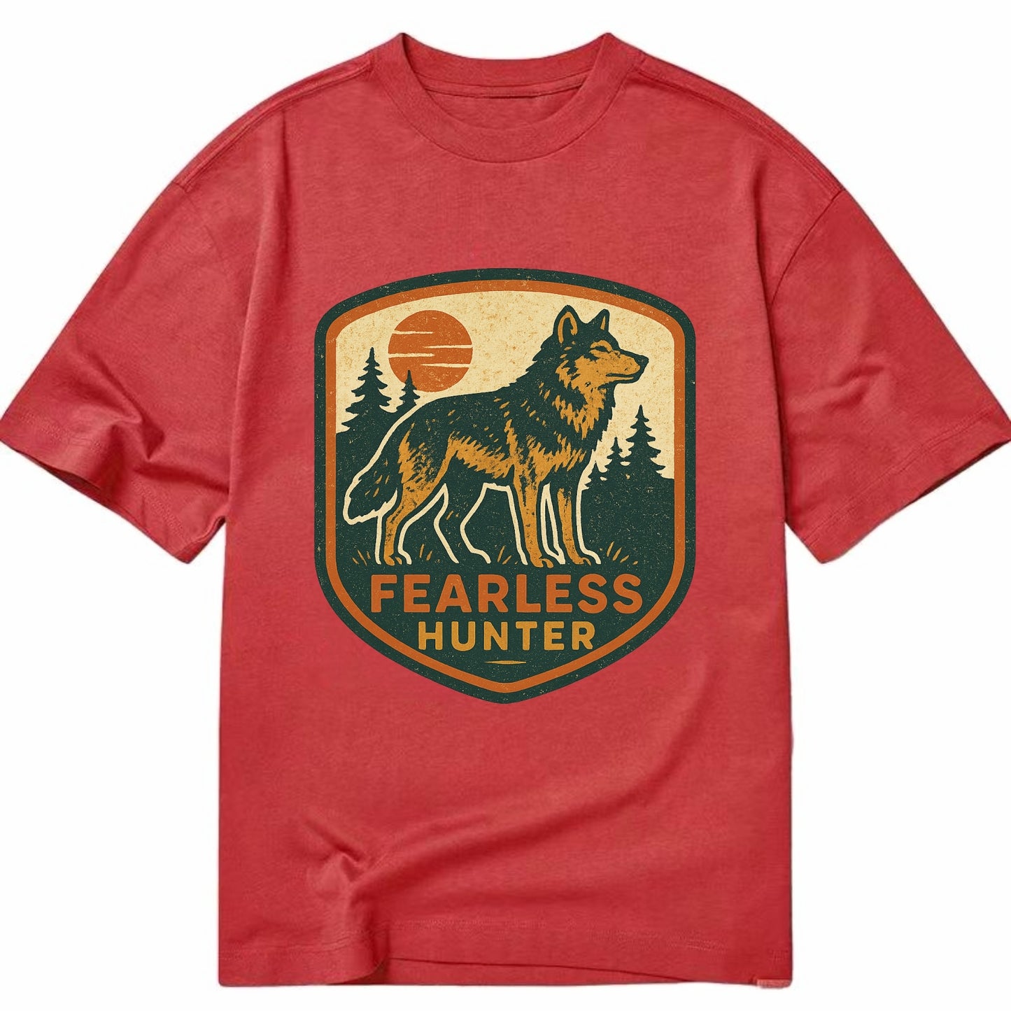 Fearless Hunter  - Classic T-shirt - Red