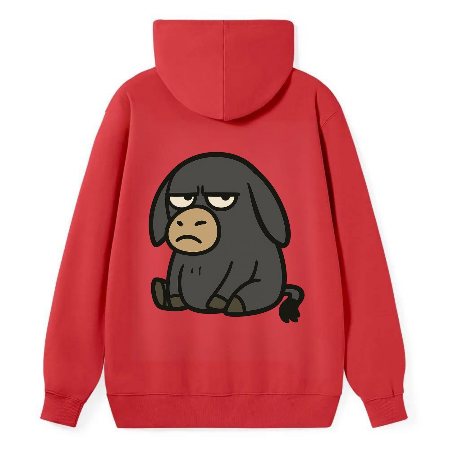 The Donky Judging Silently - Classic Pullover Hoodie - Red