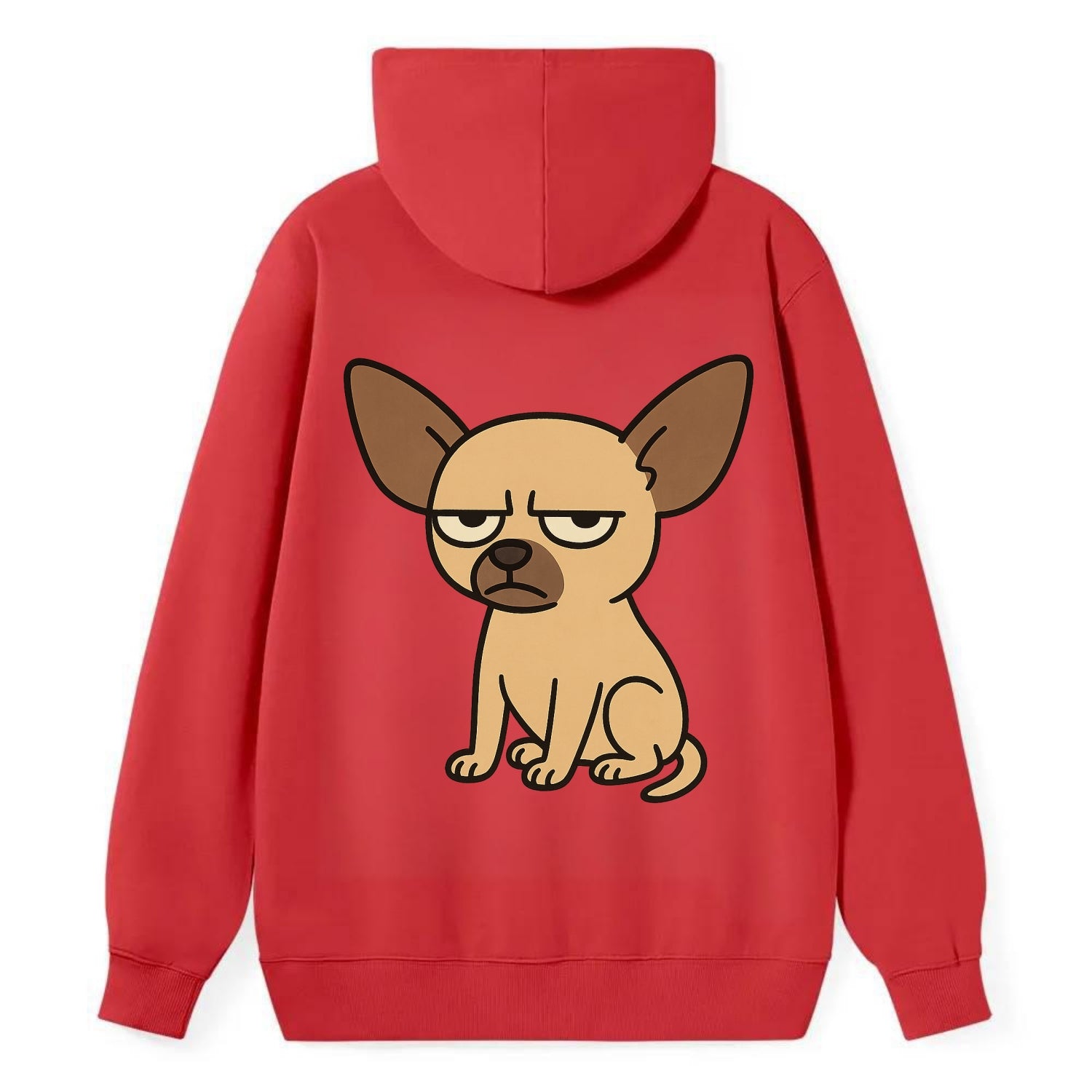 The Chihuahua Judging Silently - Classic Pullover Hoodie - Red