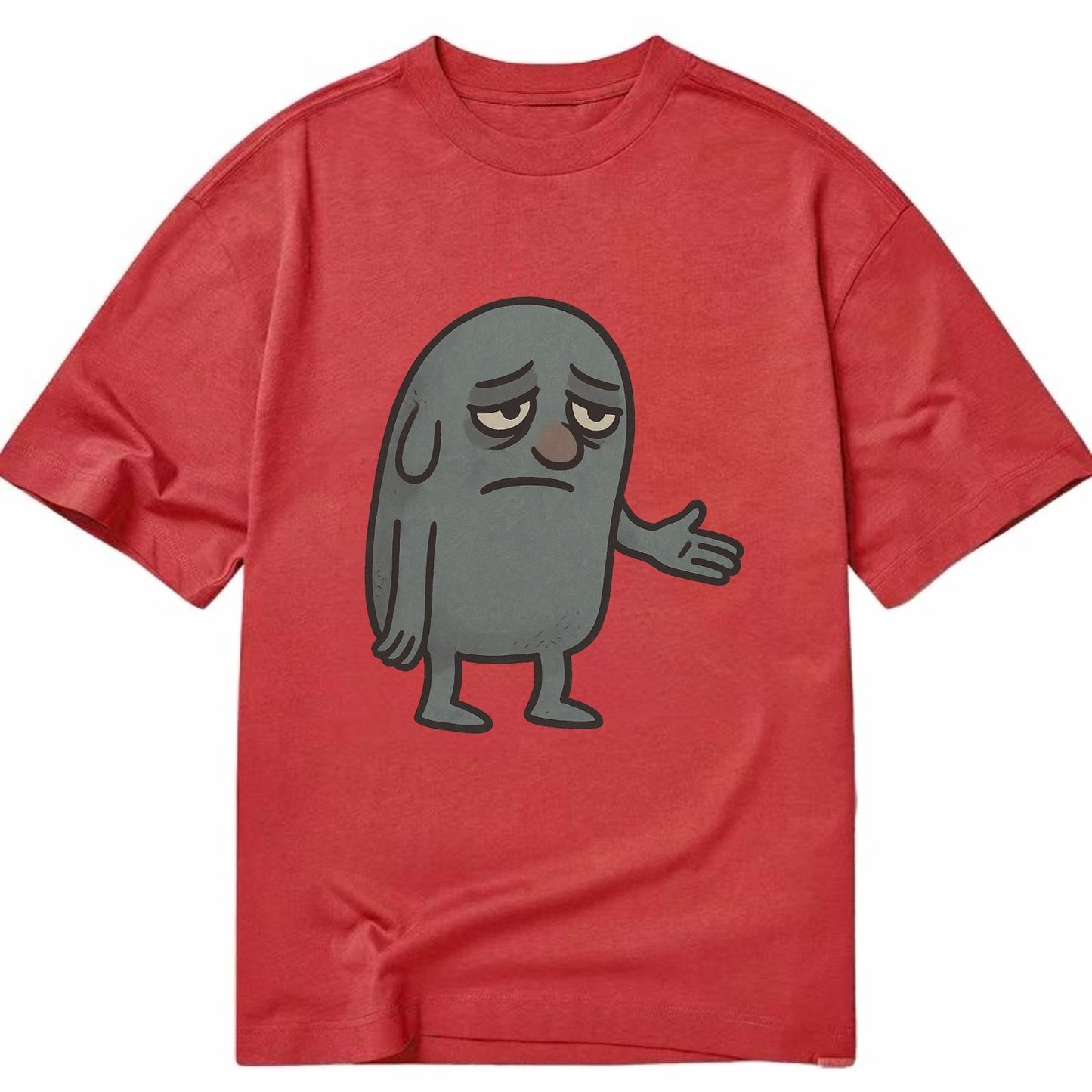FOLLOWERS ARE GHOSTS | Transparent crowd following nobody - Classic T-shirt - Red