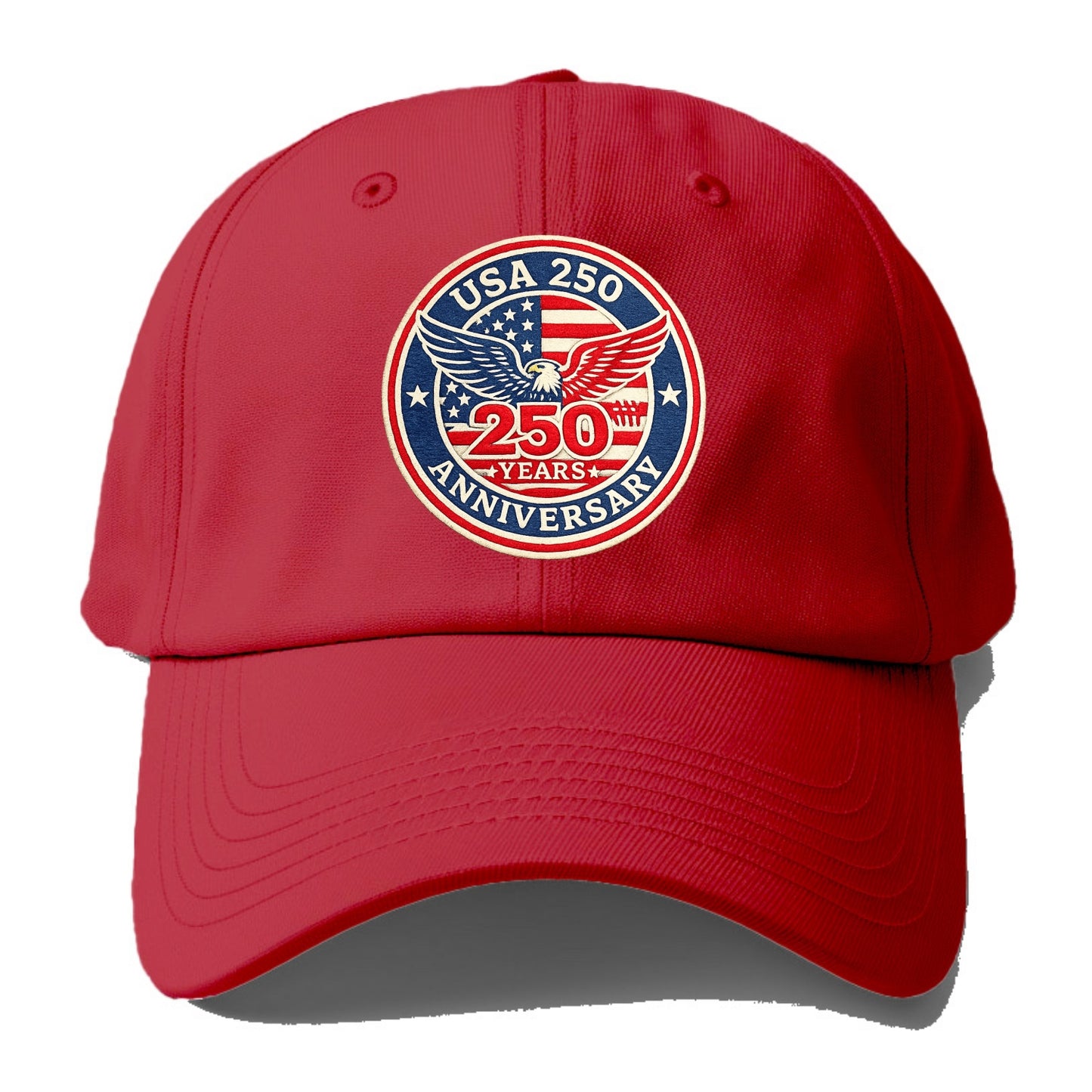 Usa 250th Anniversary Eagle - Baseball Cap - Red