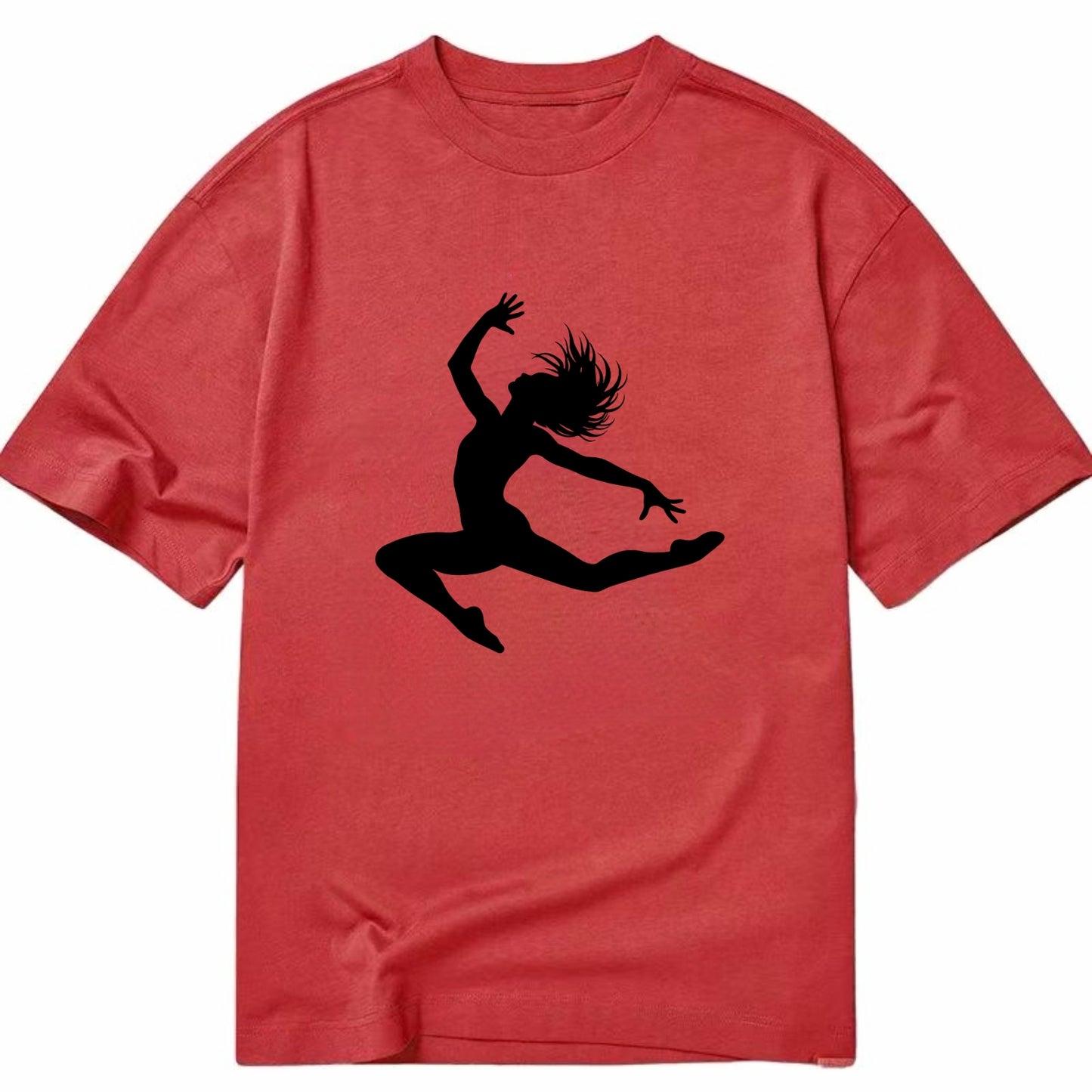 Contemporary dancer leap mid-air - Classic T-shirt - Red