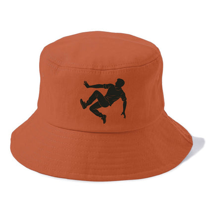 Parkour athlete wall run - Bucket Hat - Red