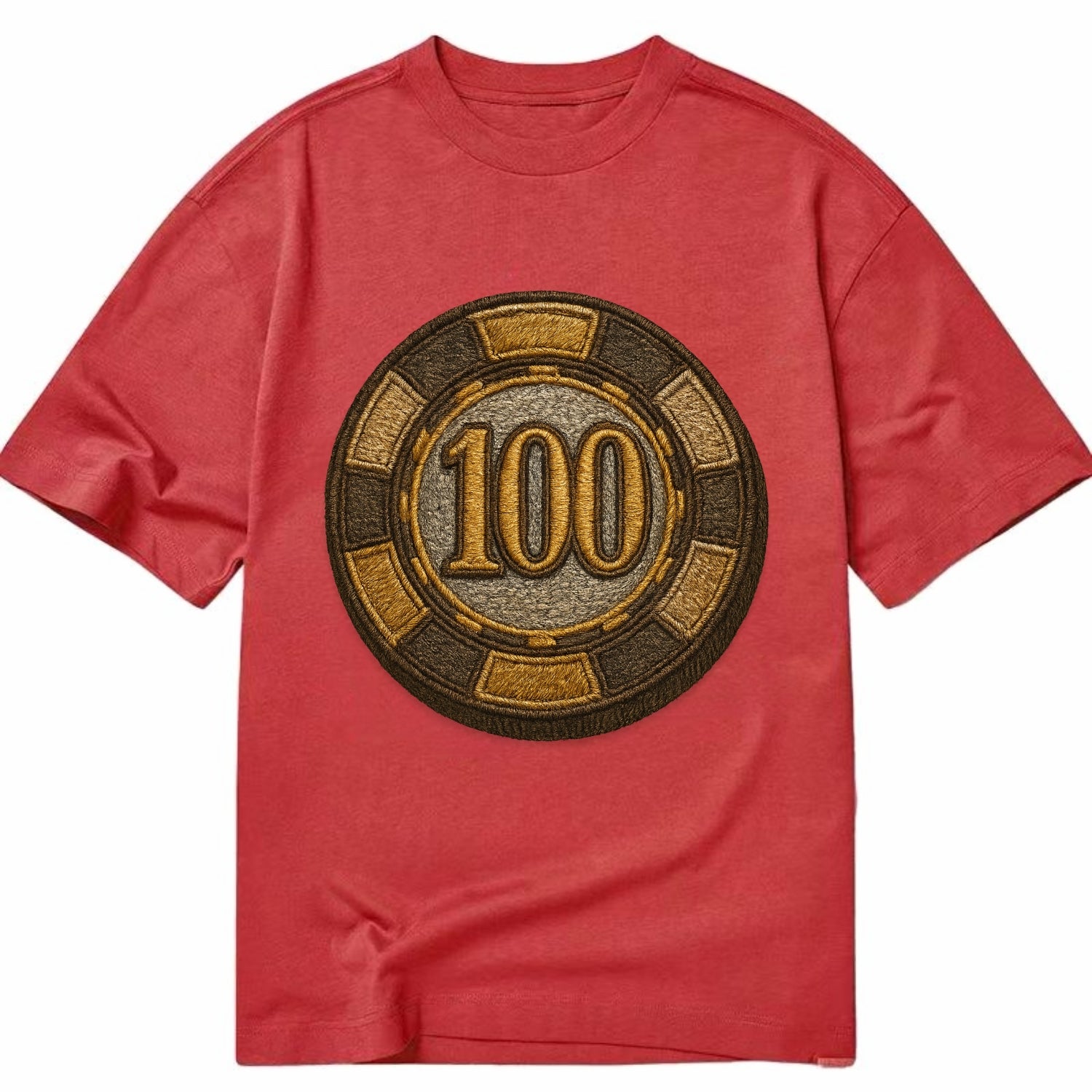 Poker Chip  - Classic T-shirt - Red