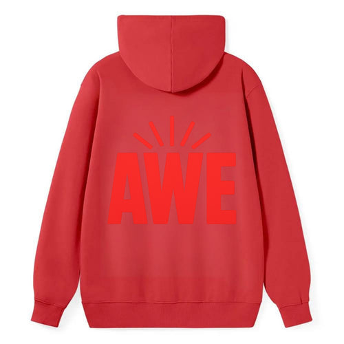 Bold typography design - AWE - overwhelming wonder - Classic Pullover Hoodie