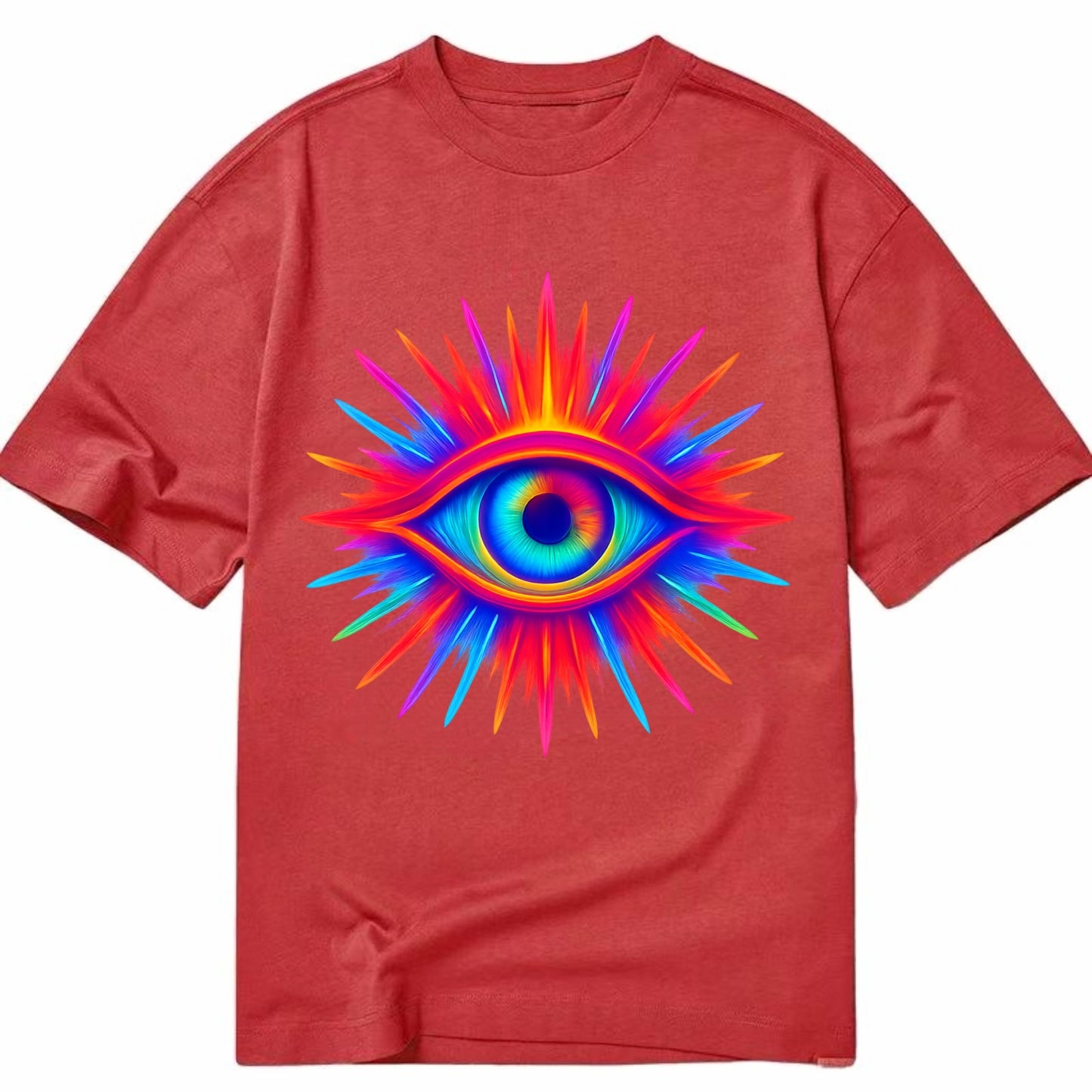 Rainbow Third Eye - Prismatic eye radiat Classic T-shirt - Red