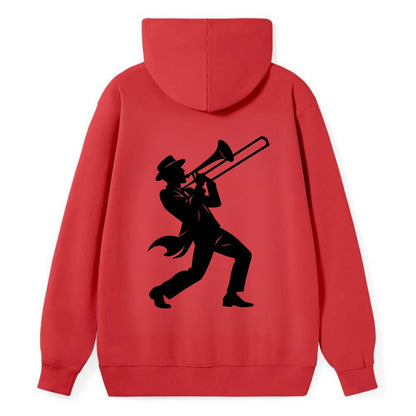 Trombone player jazz improvisation - Classic Pullover Hoodie - Red