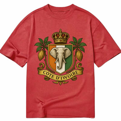 Ivory Coast Royal Logo  - Classic T-shirt - Red