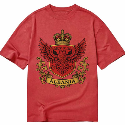 Albania Heritage Badge  - Classic T-shirt - Red