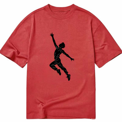 Modern dancer reaching skyward - Classic T-shirt - Red