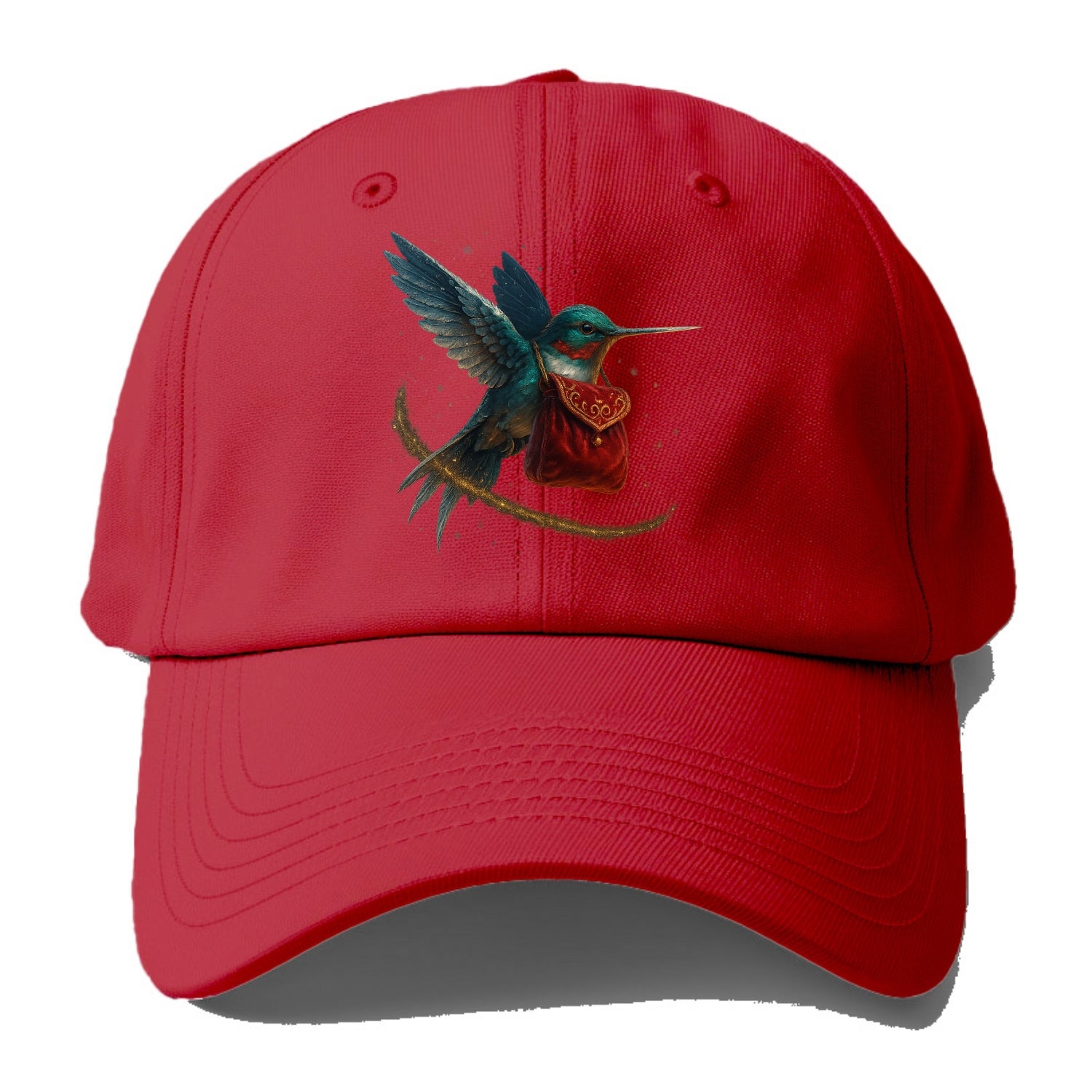 Frostbite Hummingbird Courier  - Baseball Cap - Red