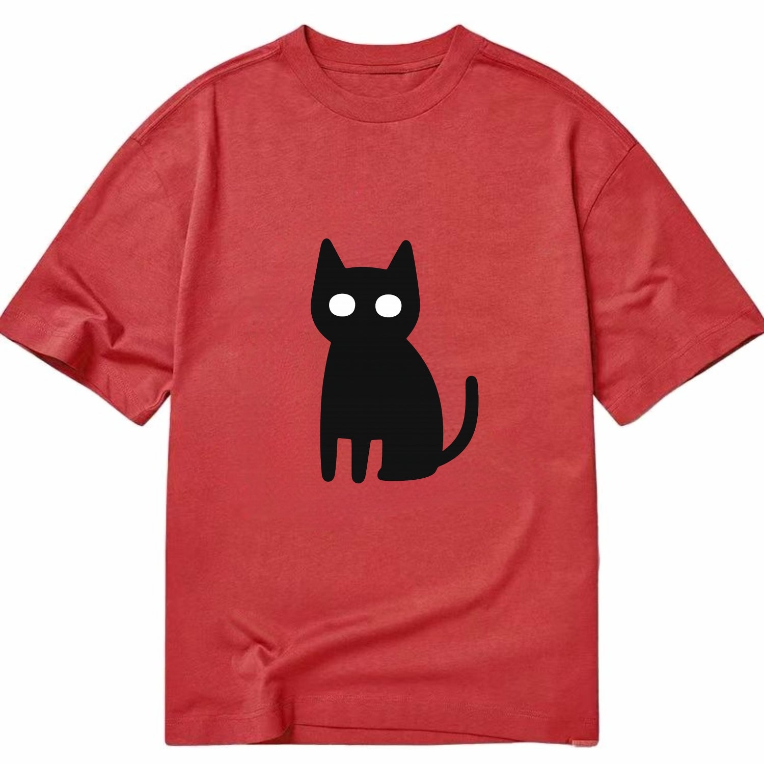 YOU MUST EMBRACE THE VOID | Black cat st - Classic T-shirt - Red