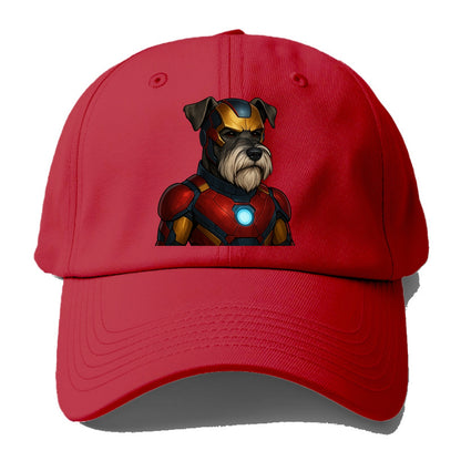 Schnauzer Tech Hero  - Baseball Cap - Red