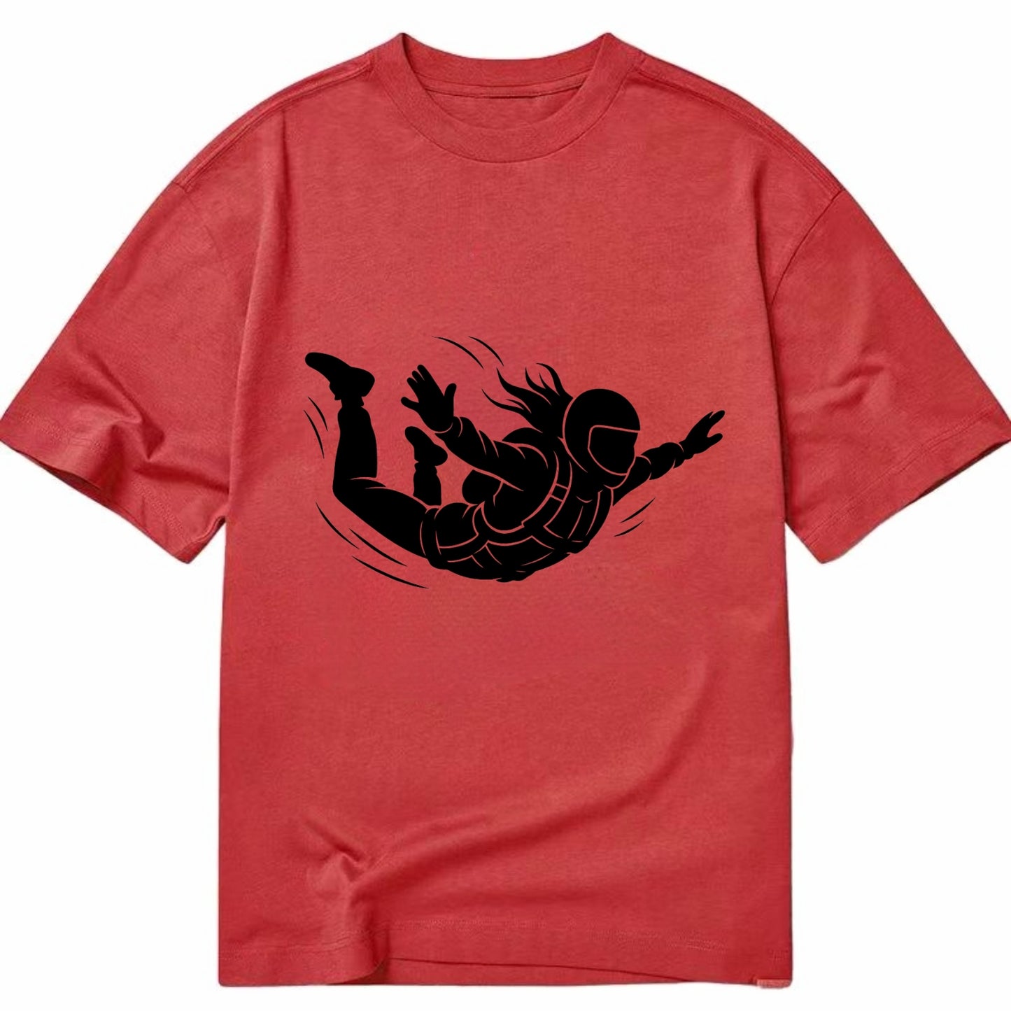 Skydiver free-fall position - Classic T-shirt - Red