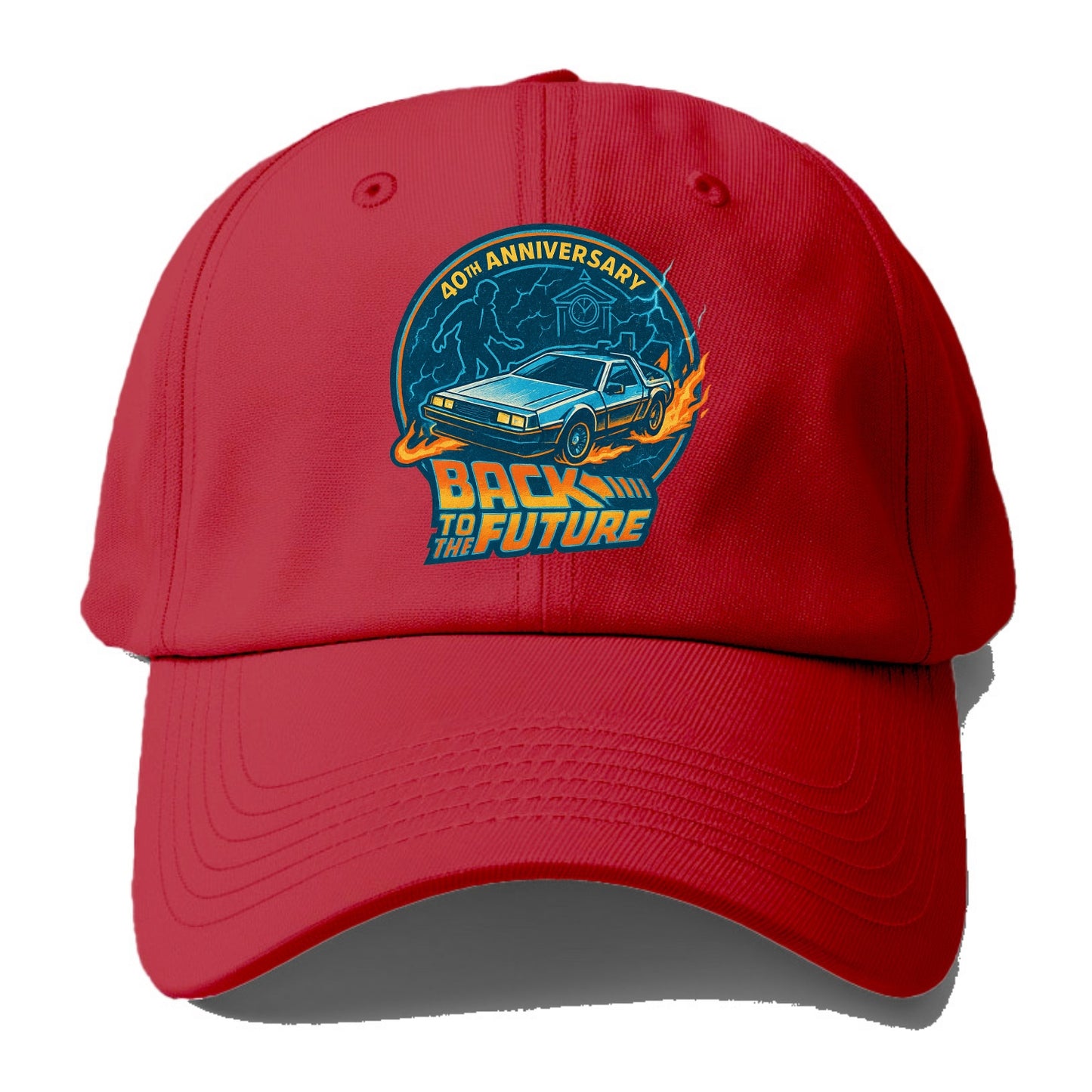 Back To The Future 40th Anniversary - Baseball Cap - Red