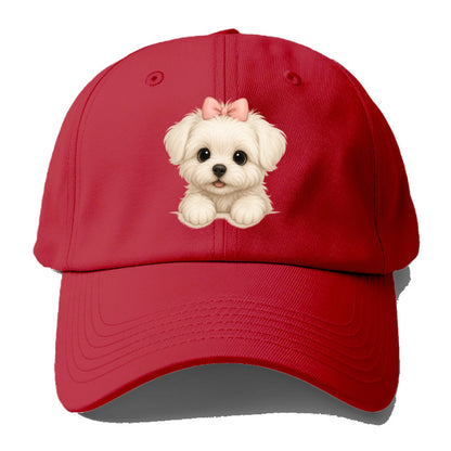 Maltese  - Baseball Cap - Red