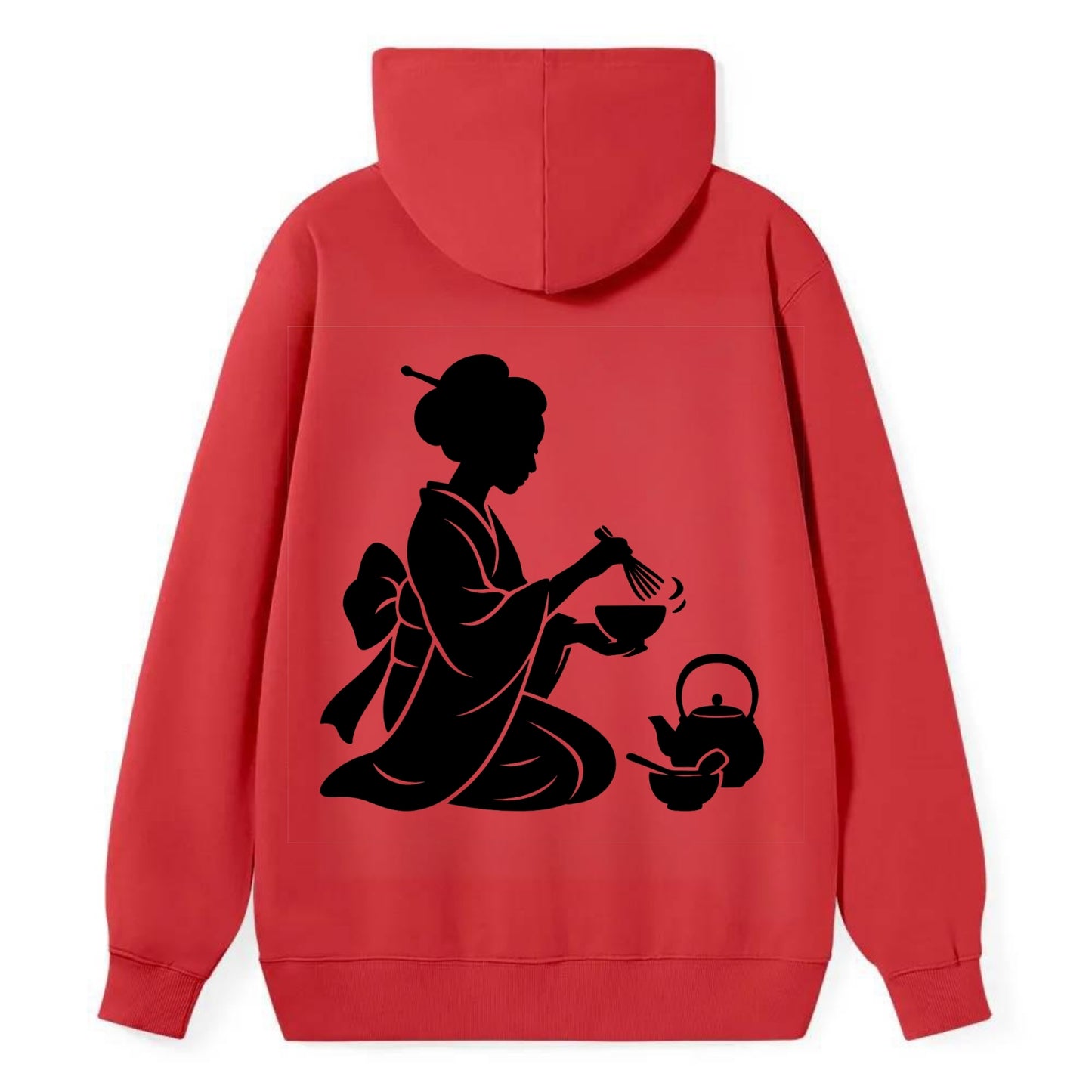 Geisha traditional tea ceremony - Classic Pullover Hoodie - Red