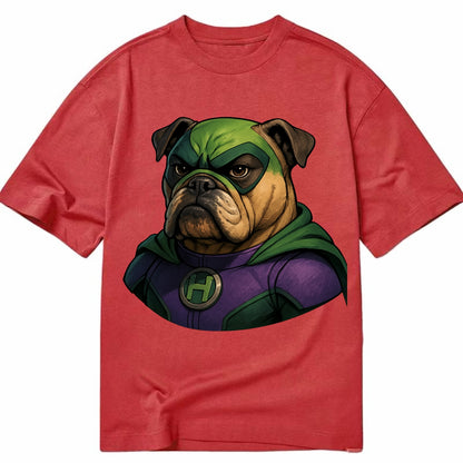 Bulldog Strong Hero  - Classic T-shirt - Red