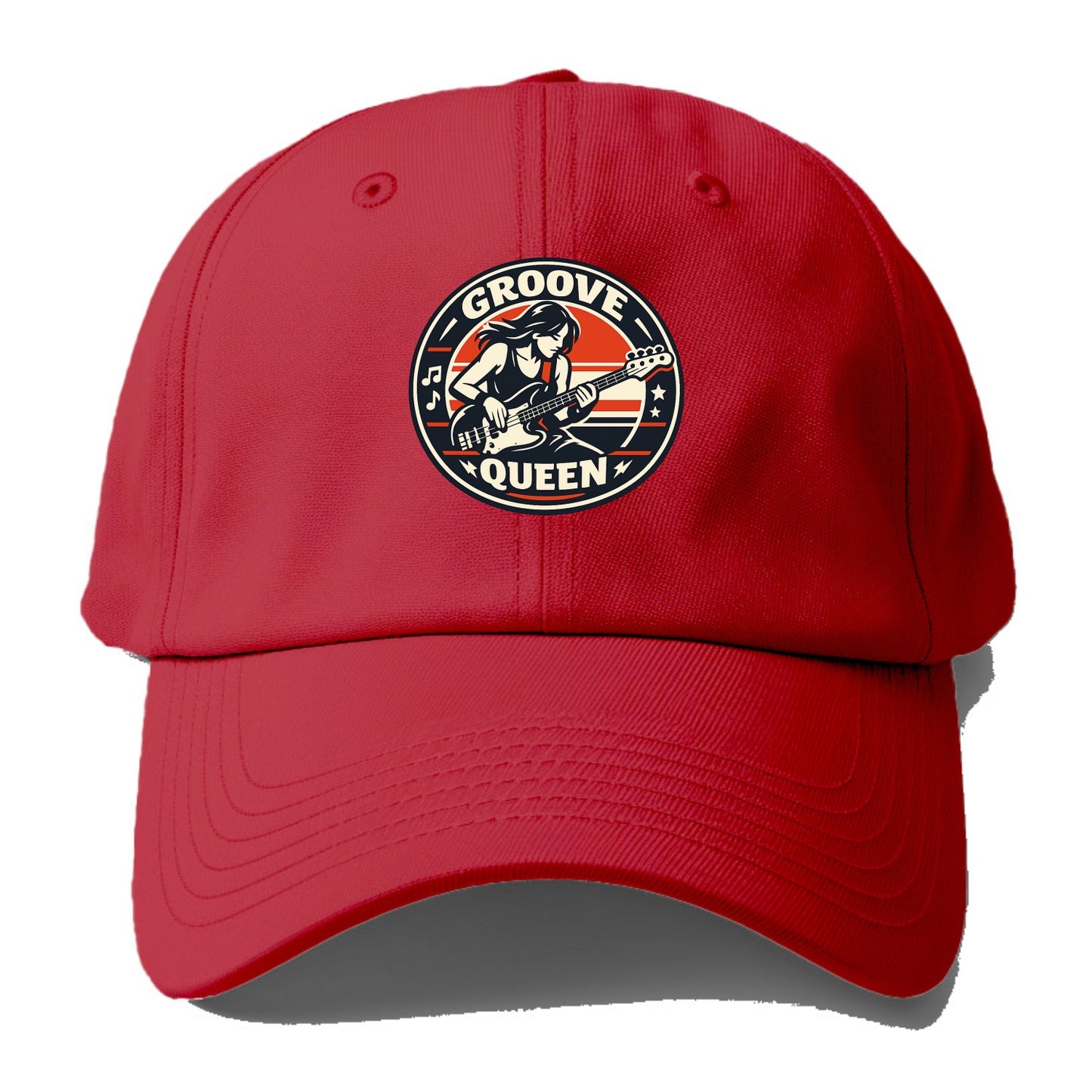 Groove Queen Emblem - Baseball Cap - Red