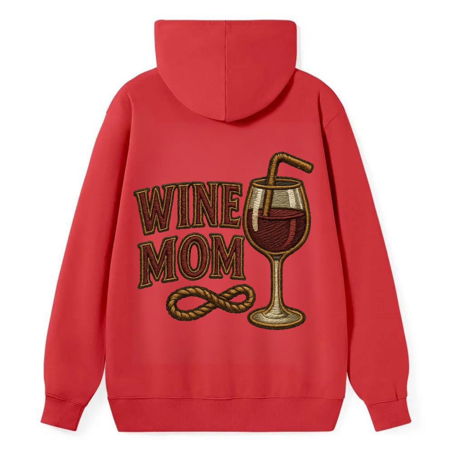 Wine Mom  - Classic Pullover Hoodie - Red