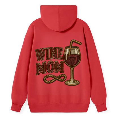 Wine Mom  - Classic Pullover Hoodie - Red