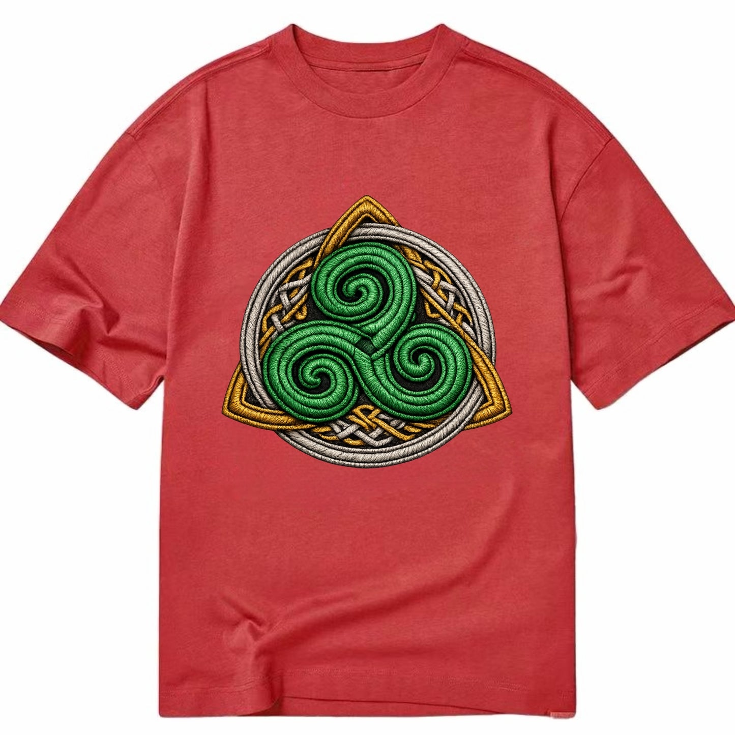 Spiral Knot Triskele - Classic T-shirt - Red