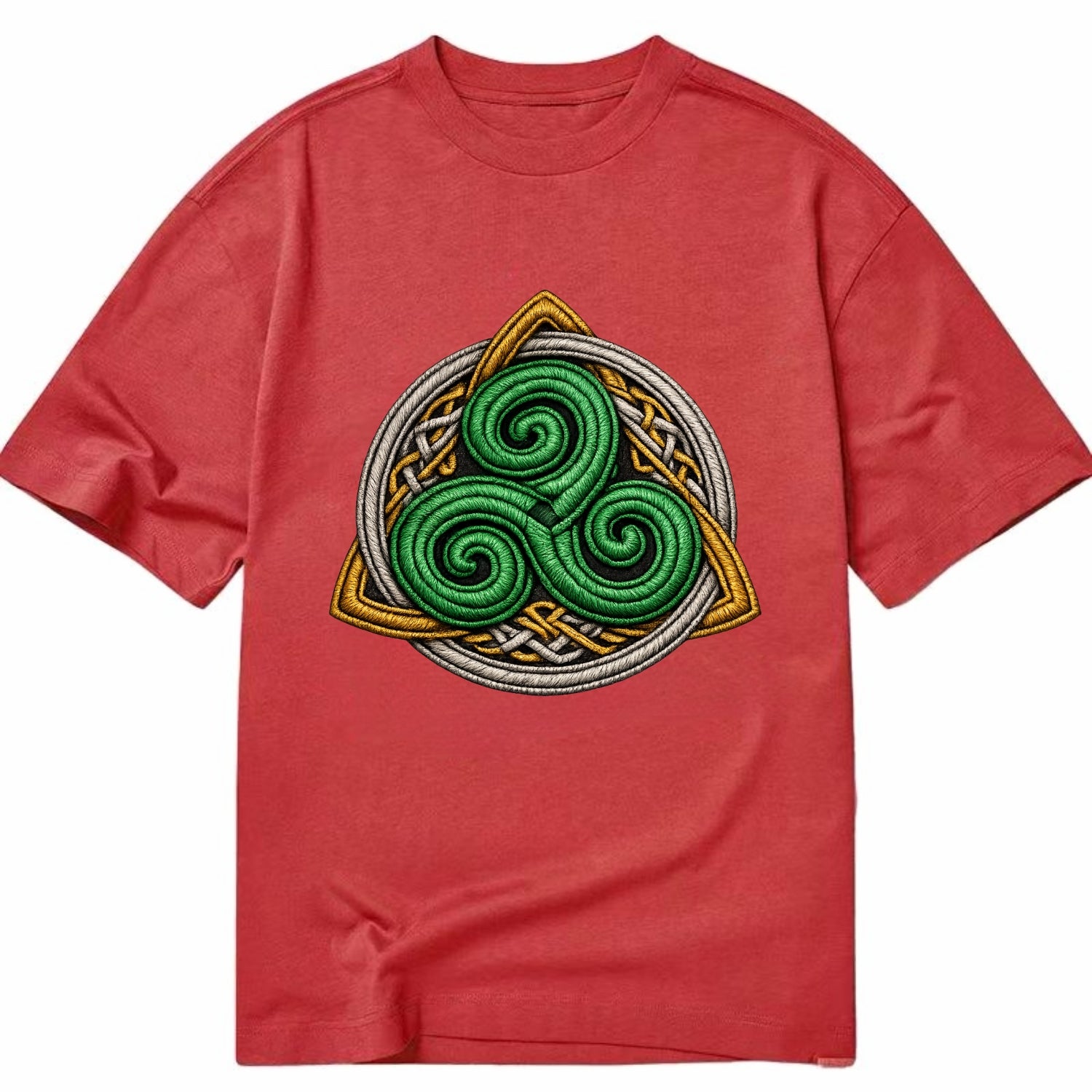 Spiral Knot Triskele - Classic T-shirt - Red