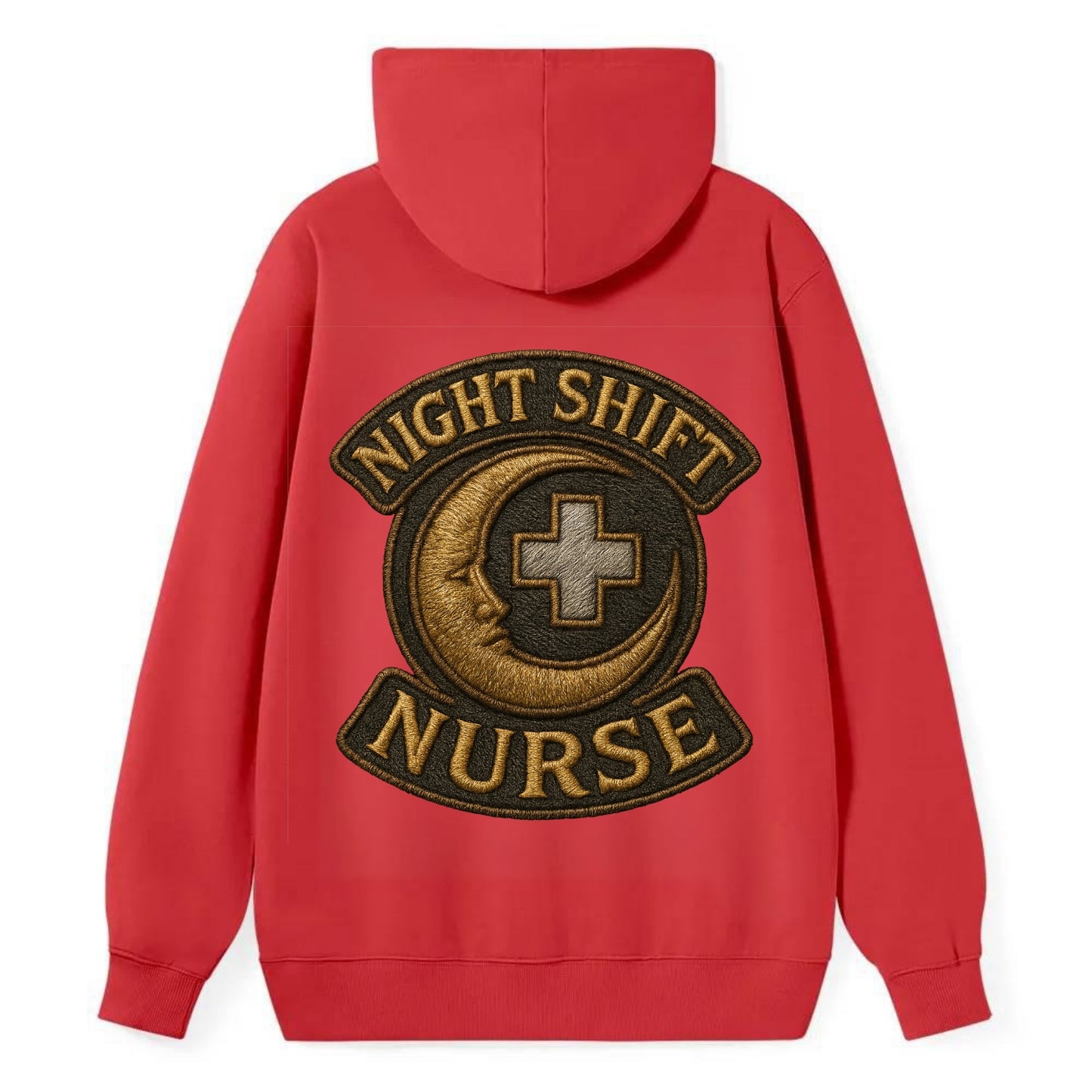 Night Shift Nurse  - Classic Pullover Hoodie - Red