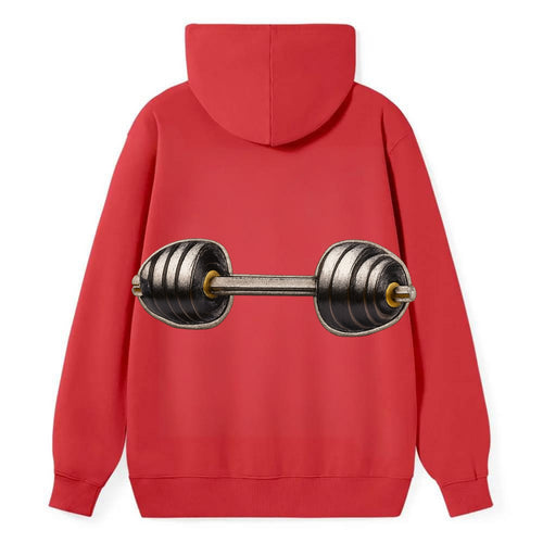 WEIGHTLIFTING BARBELL - heavy barbell with plates in silver and black , - Classic Pullover Hoodie