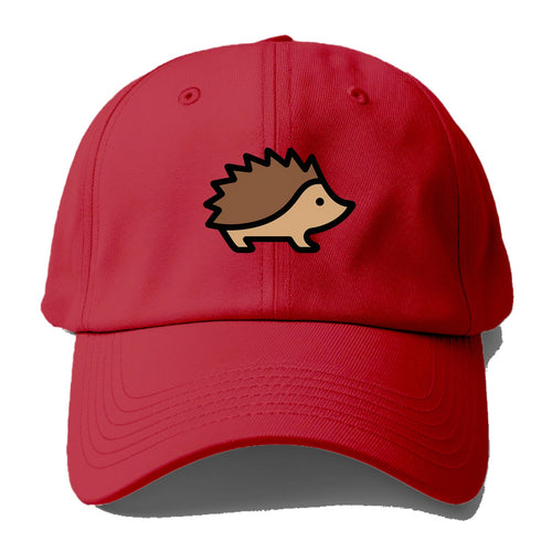 Hedgehog - Brown spiky back flat side profile - Baseball Cap