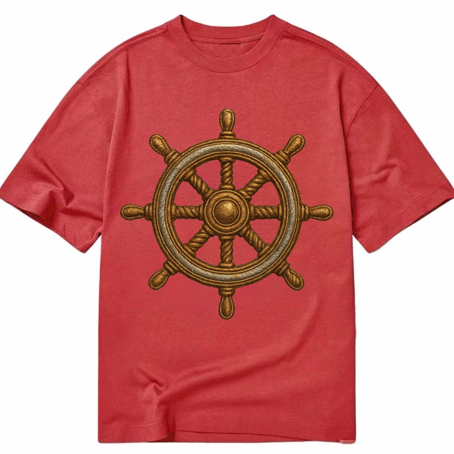 Ship's Wheel  - Classic T-shirt - Red
