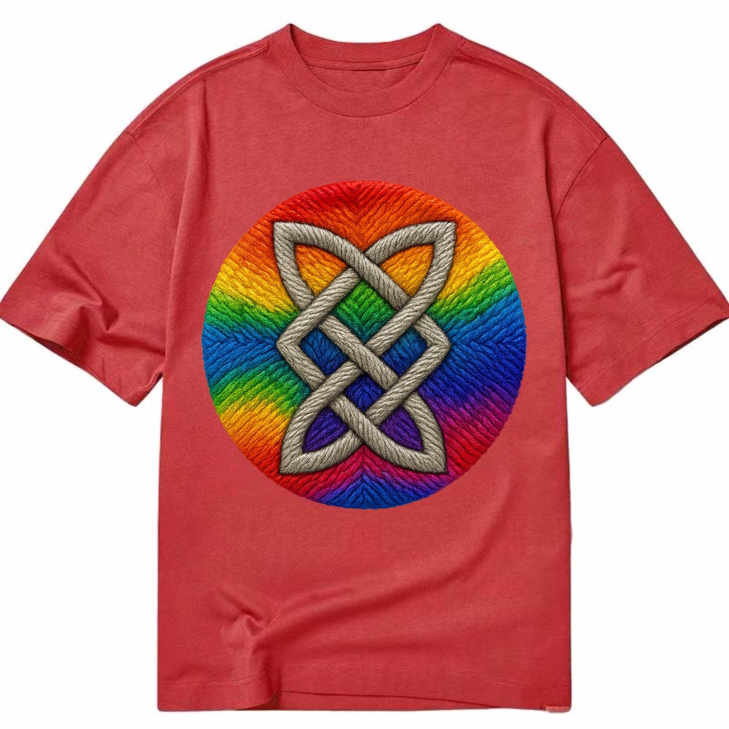 Celtic Shield Knot  - Classic T-shirt - Red